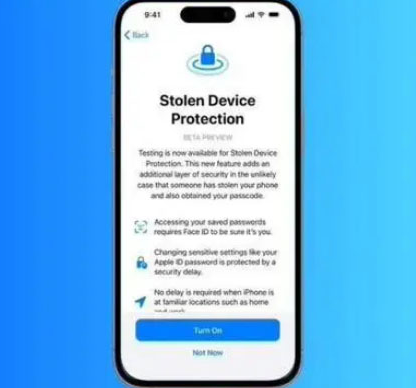 凤冈苹果授权维修店分享被盗设备保护功能开启方法 