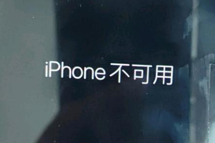 凤冈苹果服务网点分享锁屏界面显示“iPhone 不可用”如何解决 